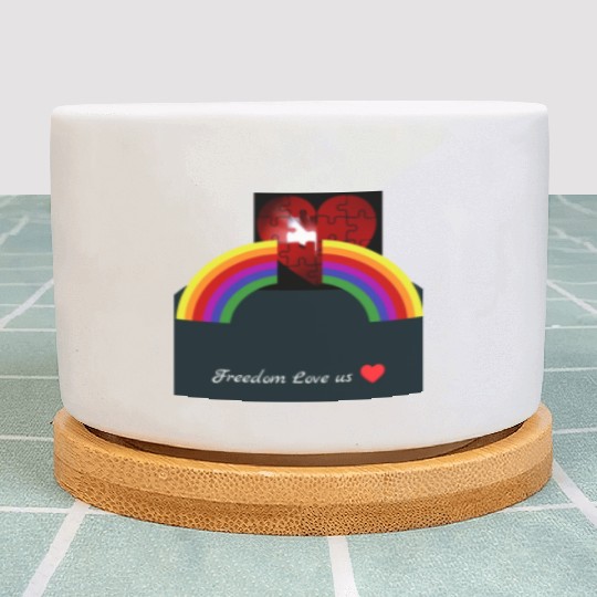 Freedom Love Us Pride Month Plant Pots