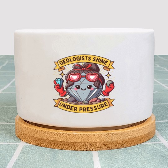 Rock-Solid Resilience: Geologists Under Pressure Plant Pots