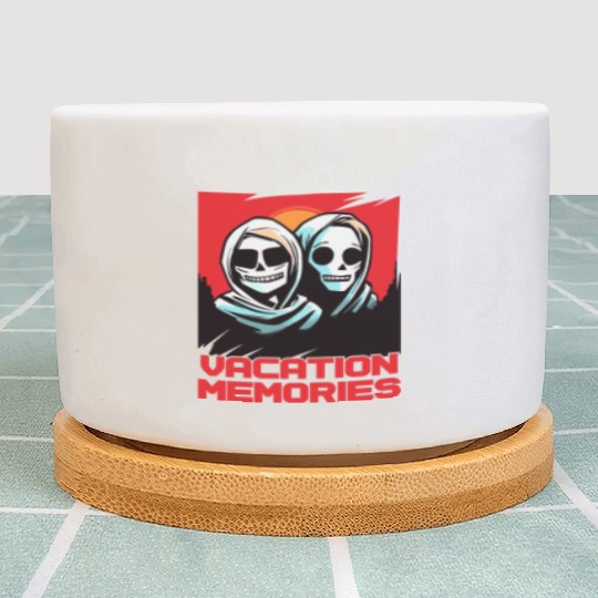 Strange Mummy: Vacation Memories Plant Pots