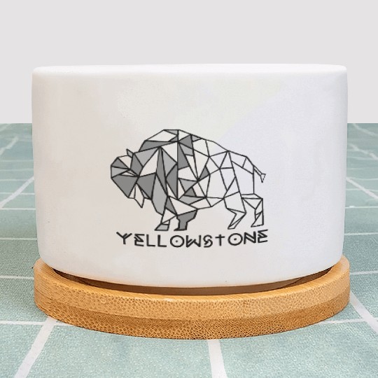 Grey YStone Bison Plant Pots