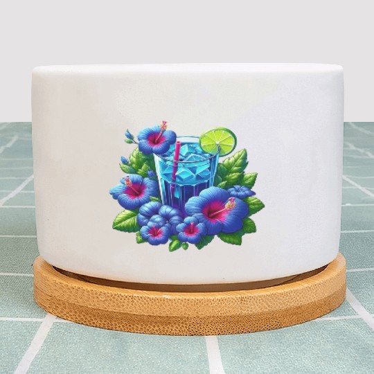 Blue hibiscus tea Plant Pots