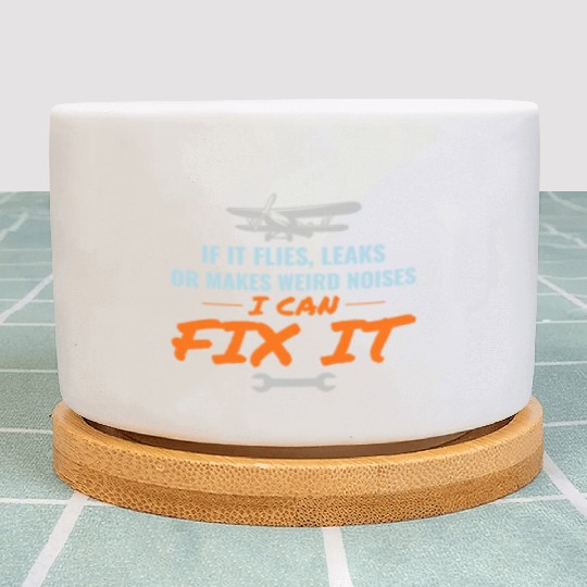 Aircraft Mechanic Aviation Maintenance Technician Plant Pots