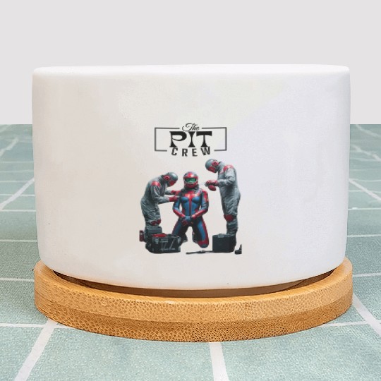 pit crew race car driver dank tank Plant Pots