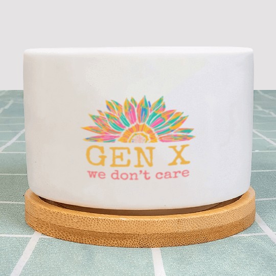 Gen X We Don't Care Sunflower Generation X Plant Pots