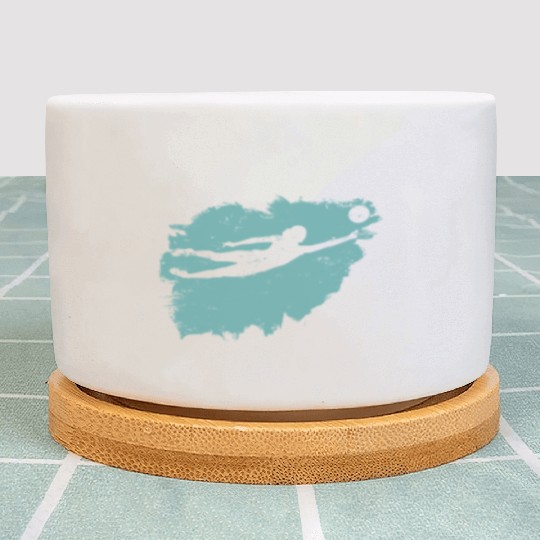 Volleyball Beach Grunge Vintage Plant Pots