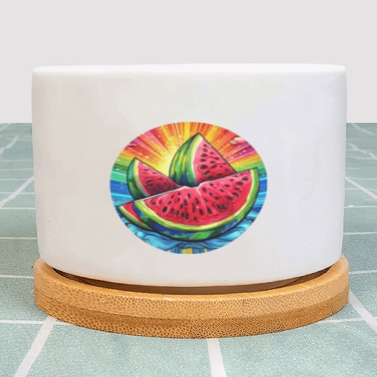 LGBTQ Melon Plant Pots