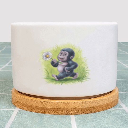 Cute Monkey for Kids for a Kid Plant Pots