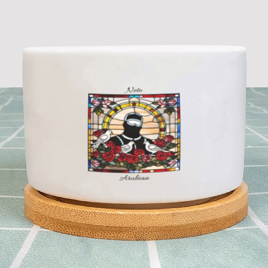 "Trooper" church window design Plant Pots