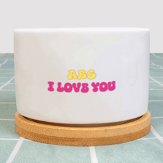 Alphabet ABC I Love You Plant Pots