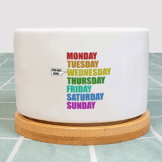 Funny You Are Here Weekly Days Humor - Wednesday Plant Pots