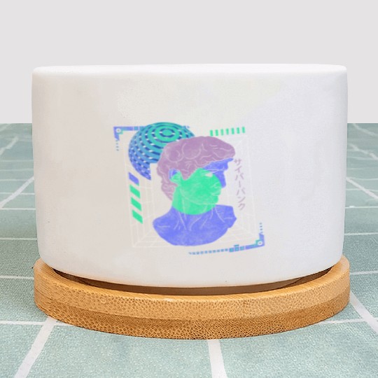 Cyberpunk Style Synthwave Gaming Plant Pots