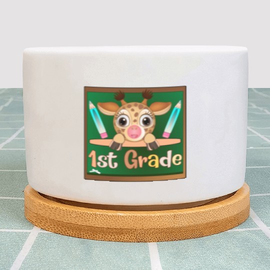 Back to school - 1st Grade Giraffe Plant Pots