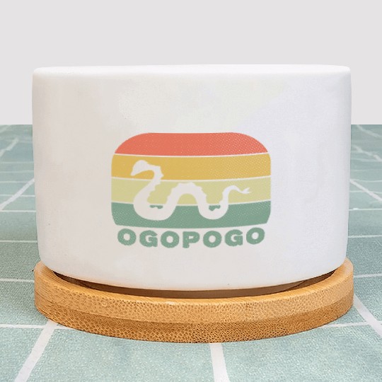 Ogopogo Retro Lake Monster Cryptid Plant Pots