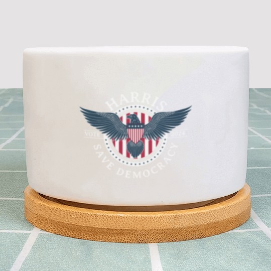 Kamala Harris Save Democracy Vote 2024 Plant Pots