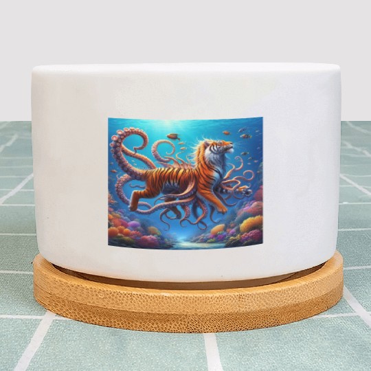 The octopus-tiger Plant Pots