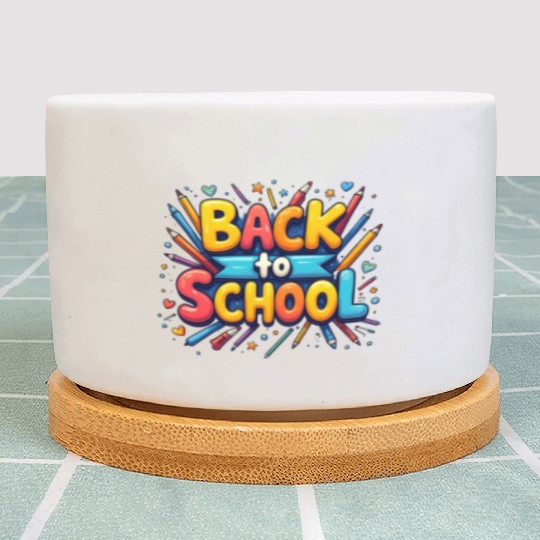Bright and Vibrant Back to School Plant Pots