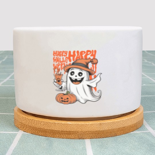 happy halloween Plant Pots