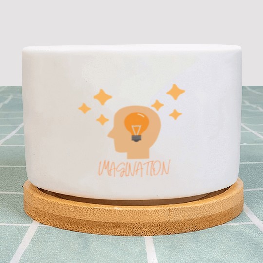 Imagination and Creative Mind with Lightbulb Plant Pots