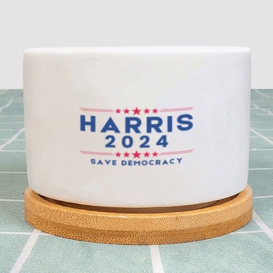 Harris For President 2024 Save democracy Plant Pots