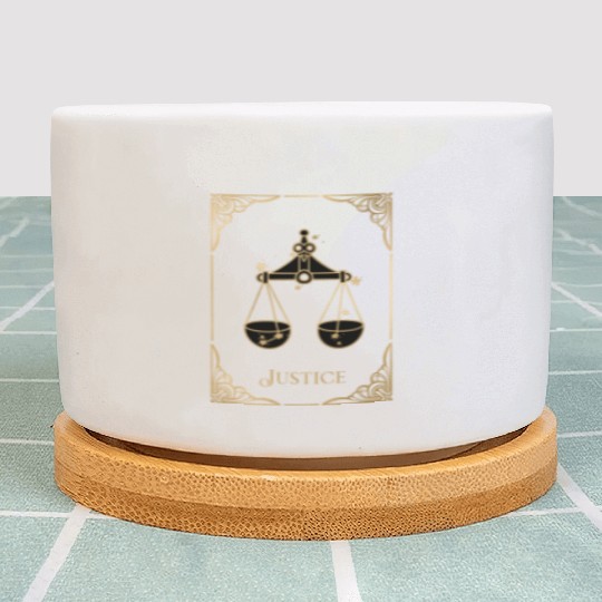 Tarot: The Justice Plant Pots