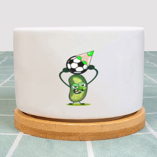 CUCUMBER PICKLE - SOCCER PLAYER Plant Pots