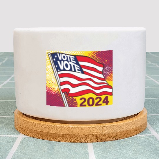Vote 2024 Election Plant Pots 0001