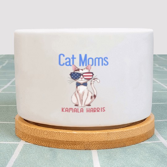 Cat Mom for Kamala Harris | 2024 Plant Pots