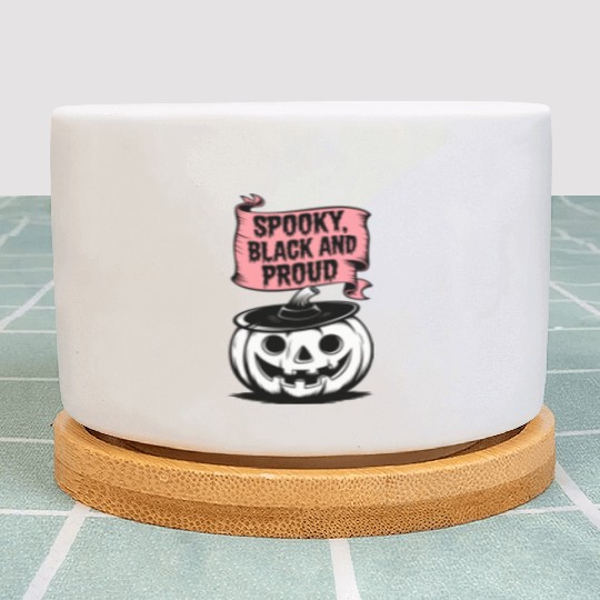 Spooky Black and Proud Plant Pots