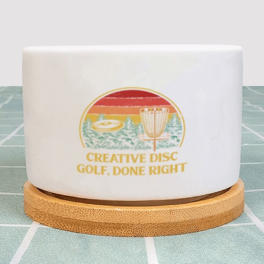 Creative Disc Golf Done Motivational Quote Golfer Plant Pots