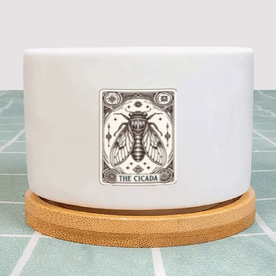 Cicada Tarot Card Brood Emergence Plant Pots
