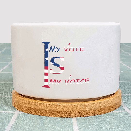 US Election vote and campaign Plant Pots