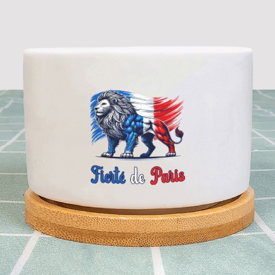 The pride of Paris flag design Plant Pots