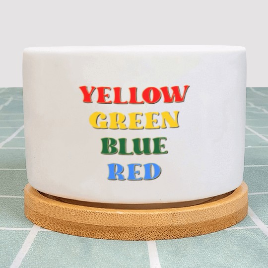 PSYCHOLOGY TEST STROOP-EFFECT COLORS Plant Pots