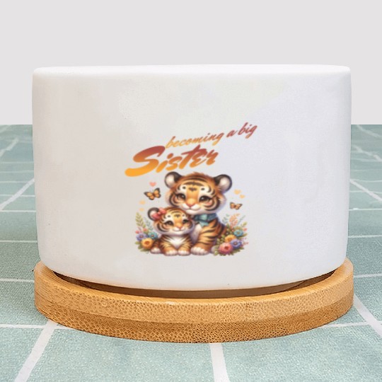 Soon I Will Be A Big Sister Sweet Tigers Plant Pots