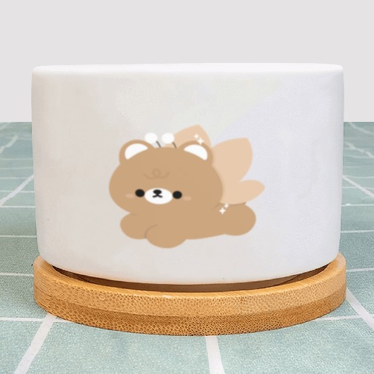 Brown Bear Fairy Plant Pots