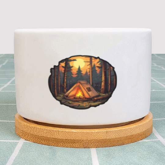 Tents Forest Nature Camping Plant Pots