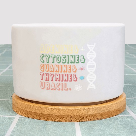 Nucleobases Biology Teacher DNA Biologist Plant Pots