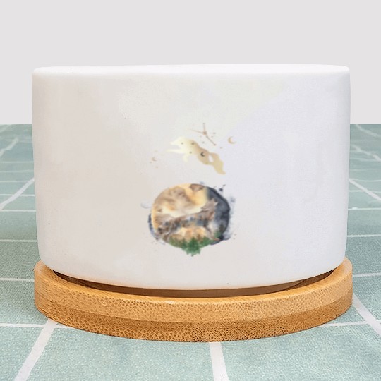 Wolf Moon Magic Plant Pots