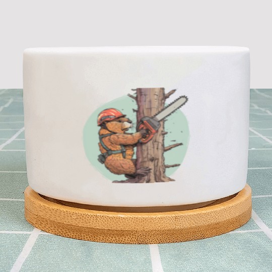 Beaver Lumberjack Chainsaw Plant Pots