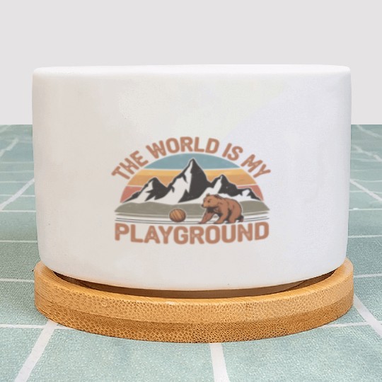 The World is My Playground Plant Pots