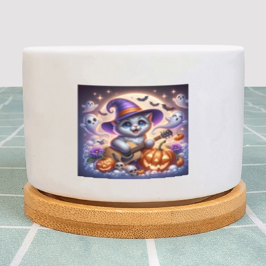 Happy Halloween cute puppy Plant Pots