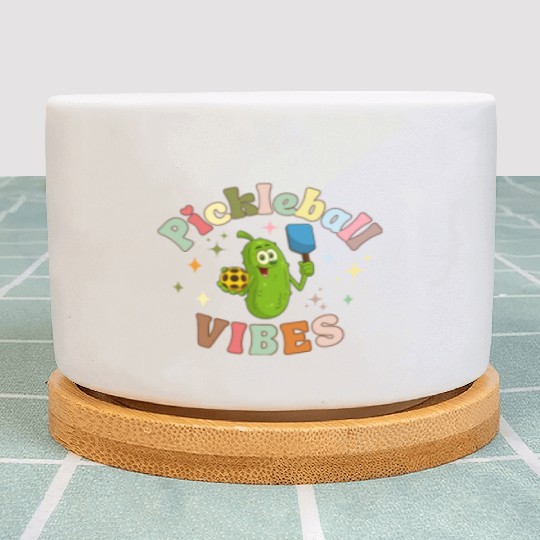 Pickleball Vibes Plant Pots