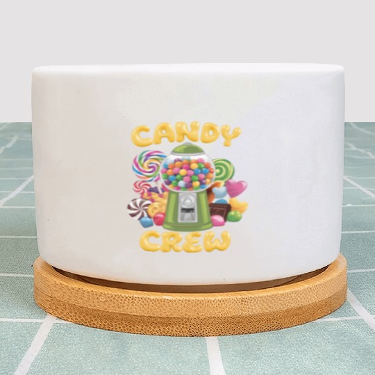 Candy Security Crew Lollipop Gummy Sweet Birthday Plant Pots