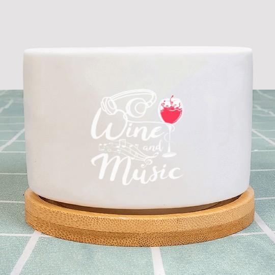 Wine and Music Plant Pots