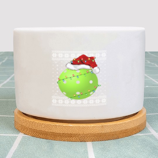 Pickleball Player Ugly Christmas Plant Pots