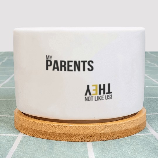 My Parents Not like us - Blk Plant Pots