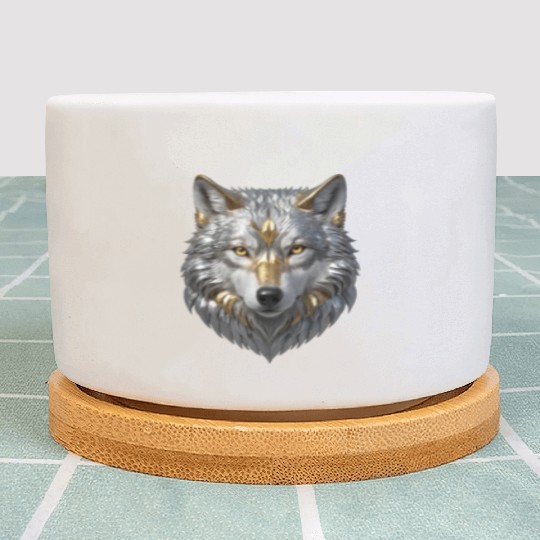 Noble Golden Wolf Plant Pots