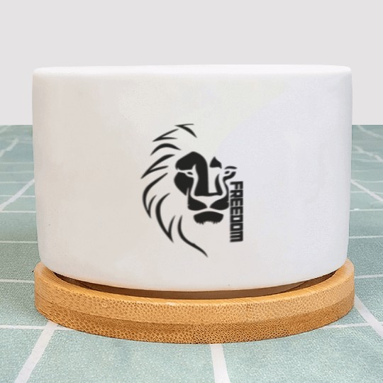Freedom, lion design Plant Pots