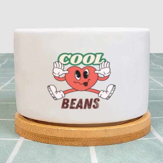 Womens Funny Plant Pots Cool Beans Holiday Sunday