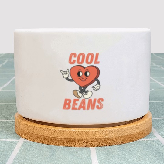Womens Funny Plant Pots Cool Beans Holiday Sunday